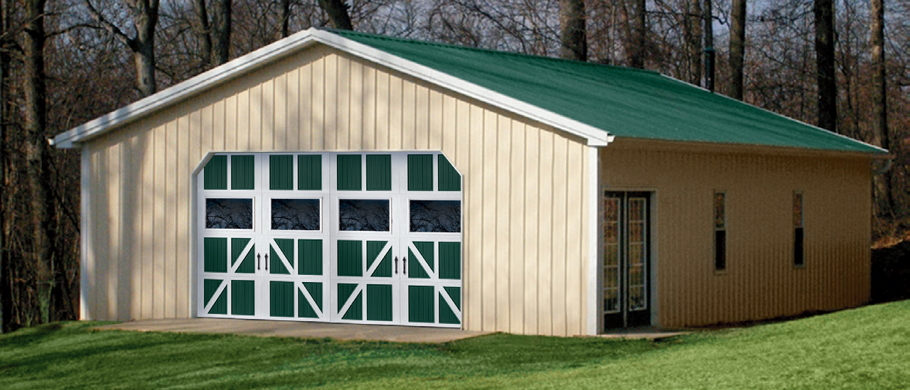 The design possibilities with Amarr Classica garage doors for barns and post-frame buildings are endless!