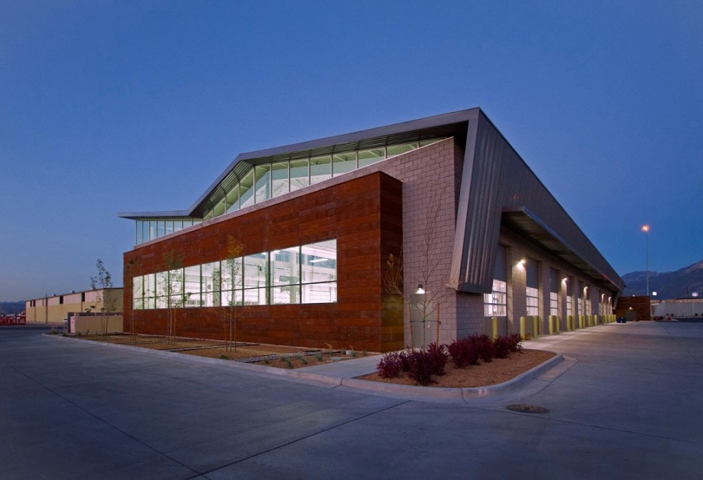 The Salt Lake County Fleet Management facility is a LEED Gold-certified building in Midvale, Utah.
