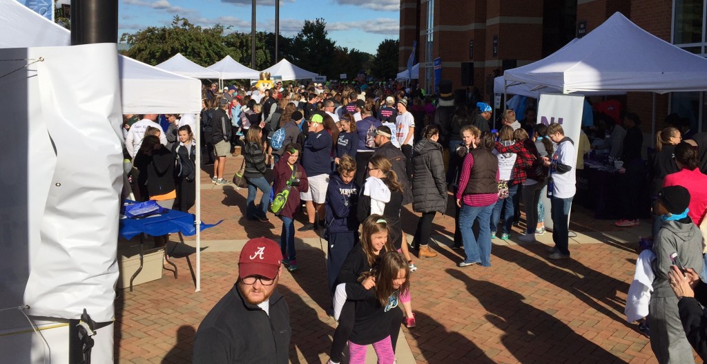 Before the walk, local businesses from the community, as well as educational tents, were set up to support the walkers.