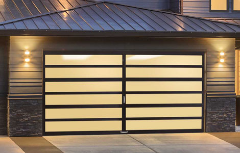 Modern Aluminum And Glass Garage Doors, Glass Garage Doors Residential