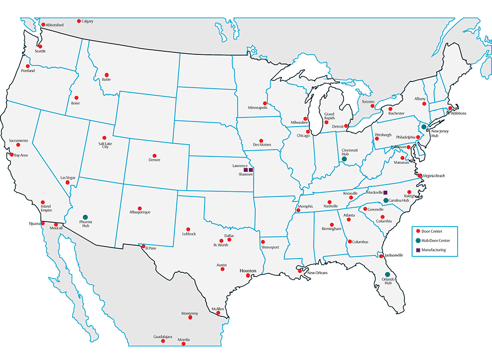 Commercial Garage Doors Distribution Service