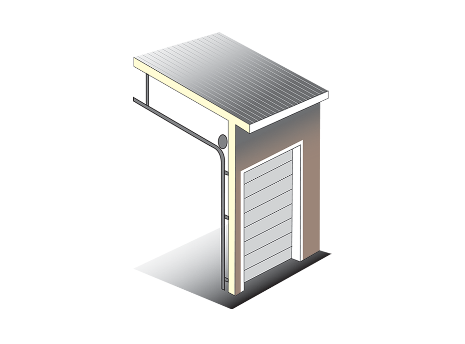 Follow the Roof Pitch for Commercial Garage Doors