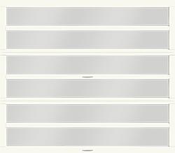 horizon bone ThermaPro Low E aluminum single garage door