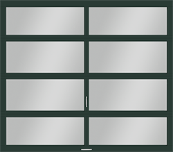 vista hartford green gray tint aluminum single garage door