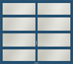 vista interstate blue snow aluminum single garage door