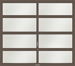 vista sage brown frost aluminum single garage door