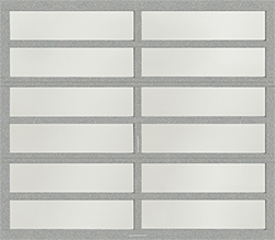 horizon silver insulated frost aluminum single garage door