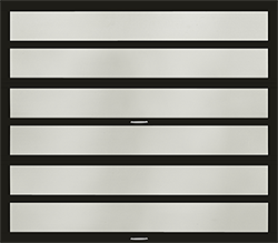 horizon super black snow aluminum single garage door