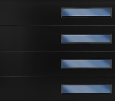 smooth flush mosaic slimline black black