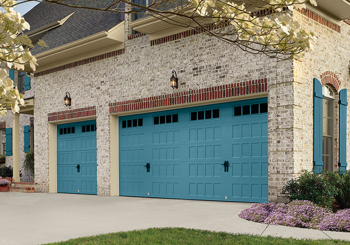 Hillcrest Recessed Color Zone Garage Door